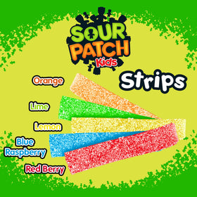 Sour Patch Kids lemon strips providing zesty lunchtime brightness