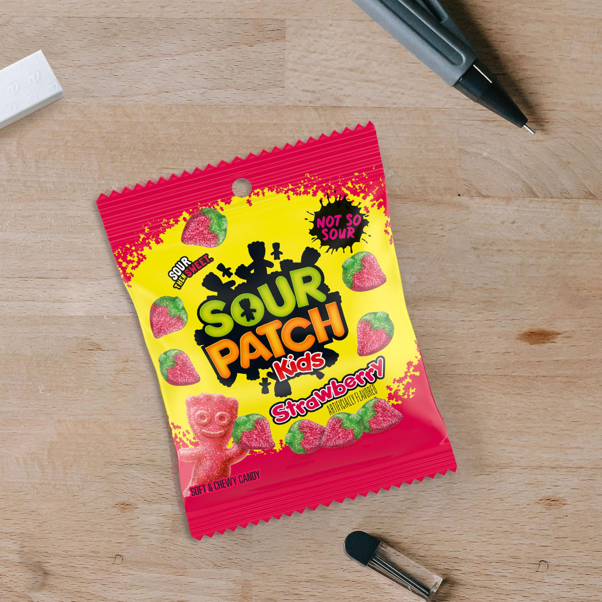 Strawberry flavor with gentle tang makes a versatile candy for any celebration.