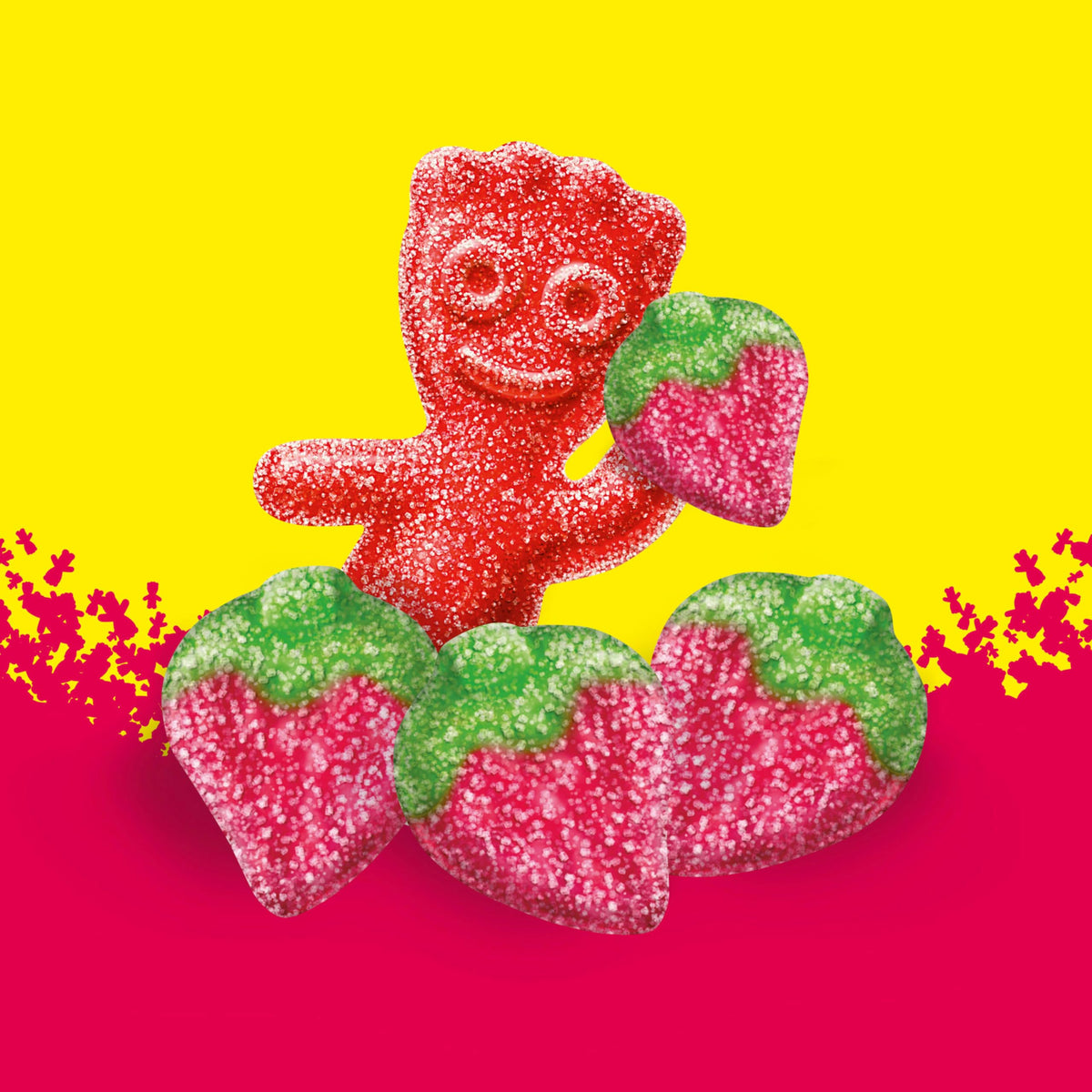 Sour Patch Kids strawberry candy stays soft and tasty in sealed bags.