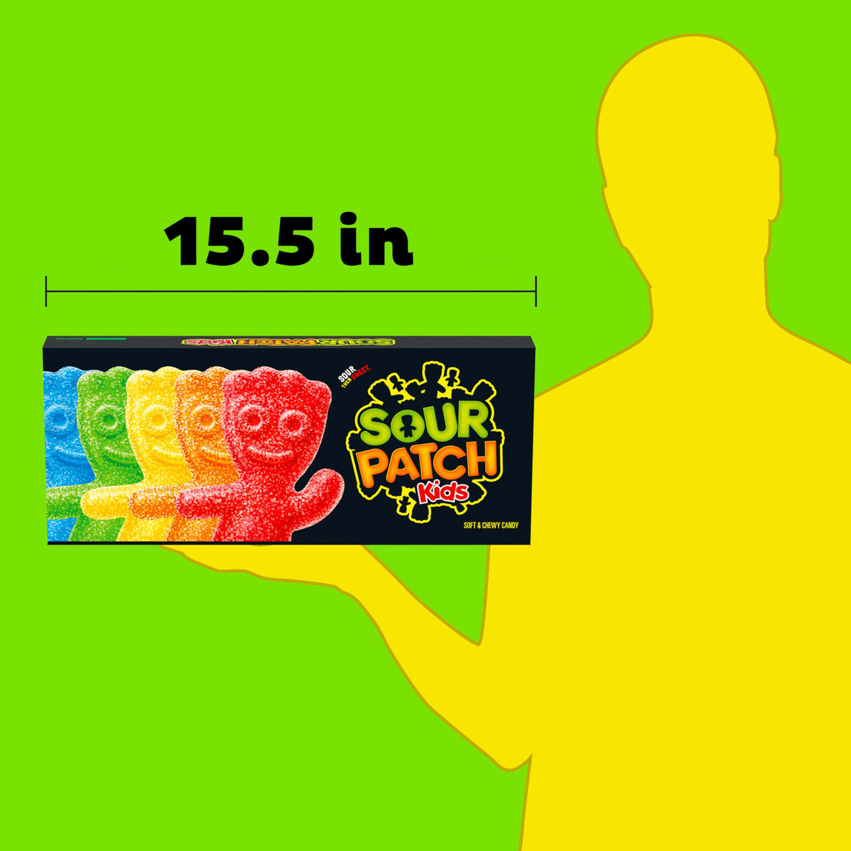 Sour Patch Kids Watermelon Box label evoking watermelon-inspired chew