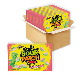 Sour Patch Kids Watermelon boxes on shelf for bulk snacks and gatherings