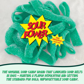 Sour Power Belts bulk tub with reinforced packaging