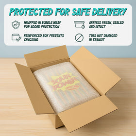 Sour Power Quattro rainbow candy belts gelatin-free and flavor-packed.