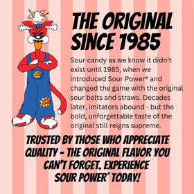 Sour Power Strawberry Straws close-up highlights tangy coating and chewy bite for snacking