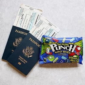 Sour Punch Bites bag features bold branding and durable packaging.