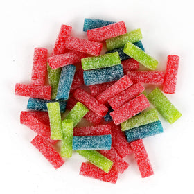 Sour Punch Bites chewy texture, satisfying snack during movie nights.