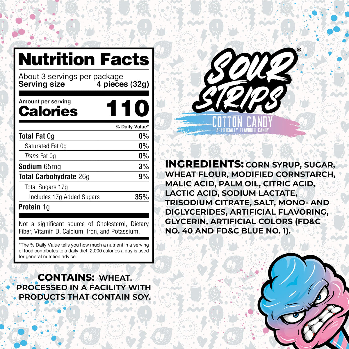 SOUR STRIPS belts serve as a tangy after-school snack with bold sour notes.
