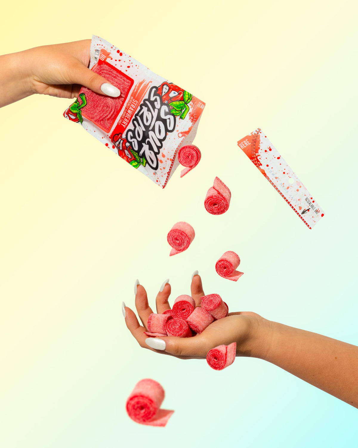 SOUR STRIPS Green Apple snacks deliver crisp, tangy bites anytime.