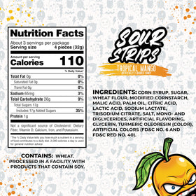 Sour Strips Mango Belts resealable bags illustrate freshness for sharing or storage.