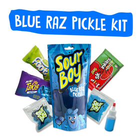 Sourboy Blue Raspberry Gushers included for fruity bursts