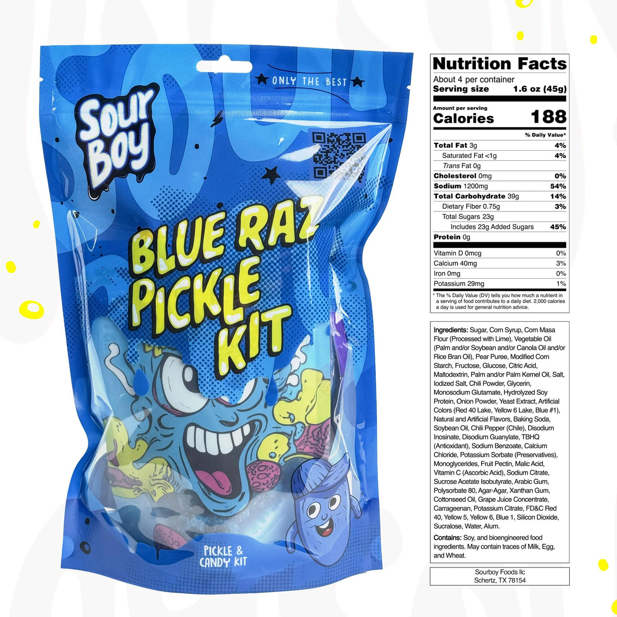 Sourboy Blue Raspberry Powder for extra flavor twists