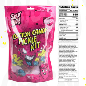 Sourboy Cotton Candy Syrup pour demonstrates customizable sweetness for DIY flavor bites.