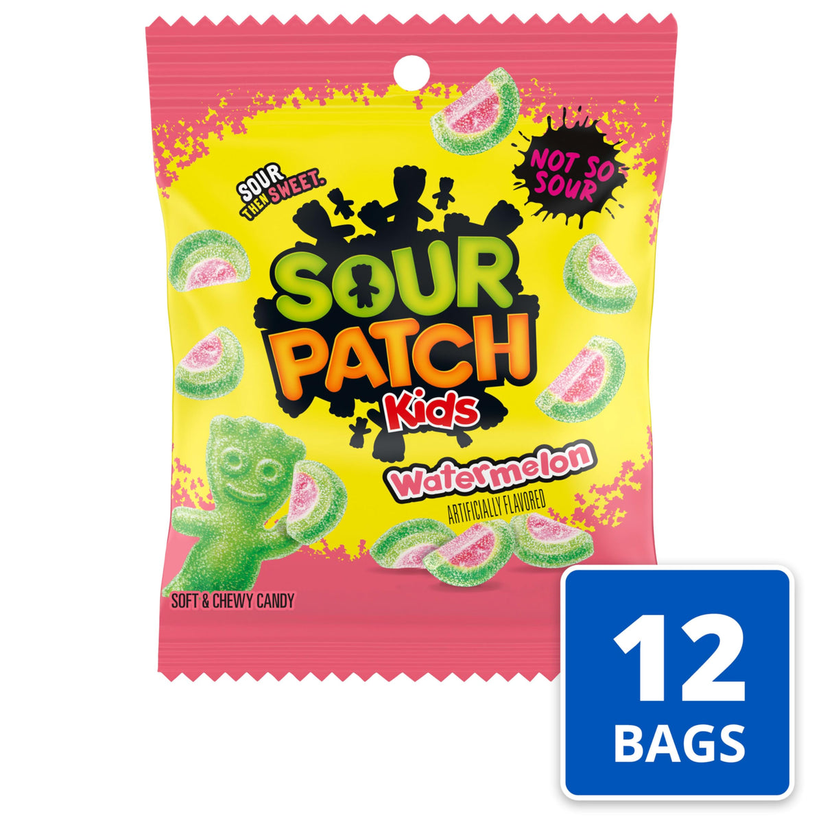 Sealed Sour Patch Kids Watermelon packaging keeps freshness