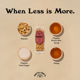 South 40 peanuts close-up highlighting whole nuts for protein-rich crunch.