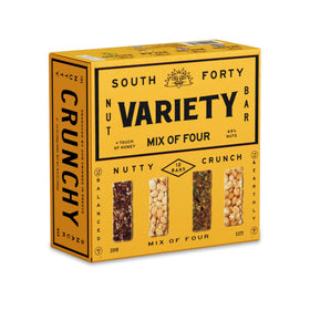 South Forty Snacks Crunchy Nut Bars 40 g pack for on-the-go protein.