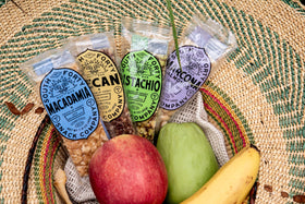 South Forty Snacks marcona almond crunch bar macro shot highlights premium ingredients.