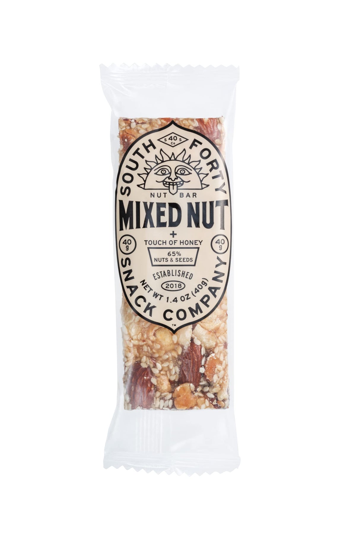 South Forty Snacks honey-glaze detail emphasizes balanced sweetness from simple ingredients.