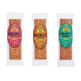 South Forty Snacks pineapple mango lime bar blends tropical flavor with fiber.