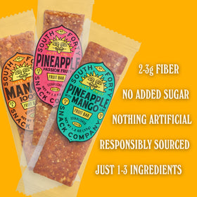 South Forty Snacks pineapple passionfruit bar ideal for travel energy.