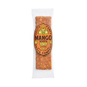Mango bar in hand, South Forty Snacks, convenient snack.