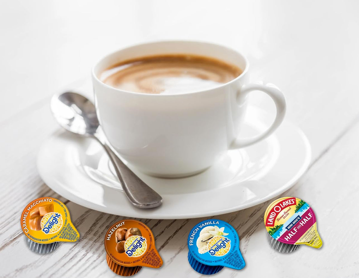 Southern Basics hazelnut creamer singles ideal for desk or travel