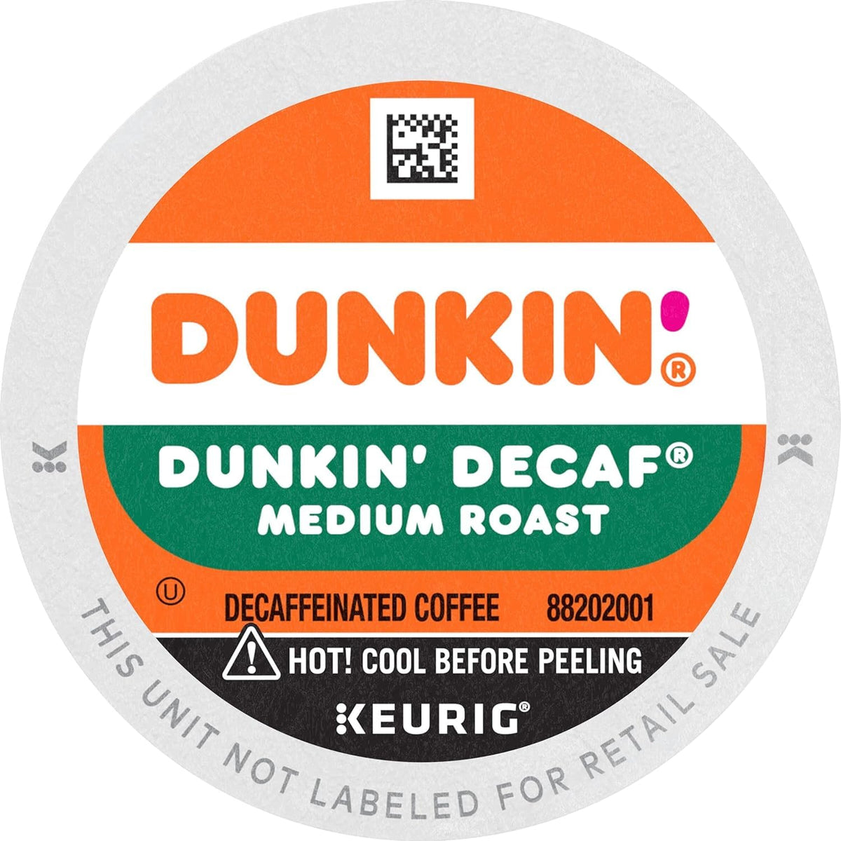 SOUTHERN BASICS Dunkin Donuts Decaf Original K-Cups beside a Keurig brewer demonstrate quick, mess-free brewing.
