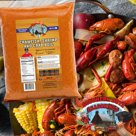 Crawfish boil with Southern Boyz seasoning for bold flavor.