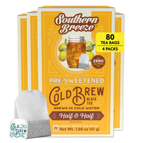 Southern Breeze Cold Brew Tea bags in box ready for quick brew.