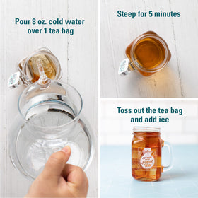 Southern Breeze peach flavored cold brew tea bags deliver bold flavor in a calorie-free brew
