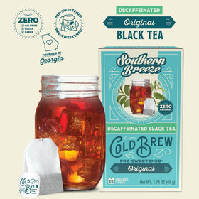 Southern Breeze zero sugar label signals a guilt-free refreshment