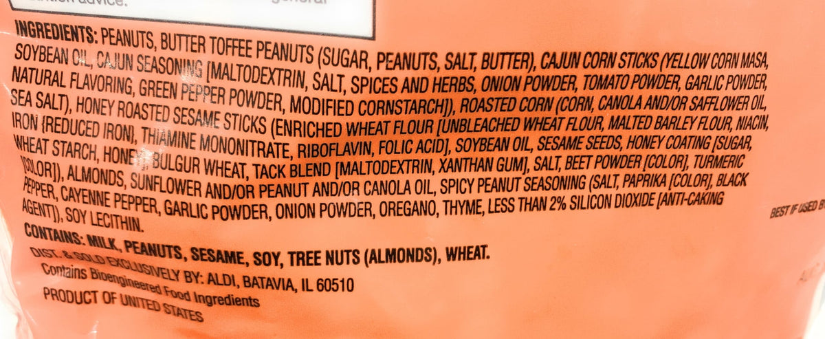 Southern Grove Sweet & Spicy Cajun Trail Mix on-the-go snack for hiking or travel.