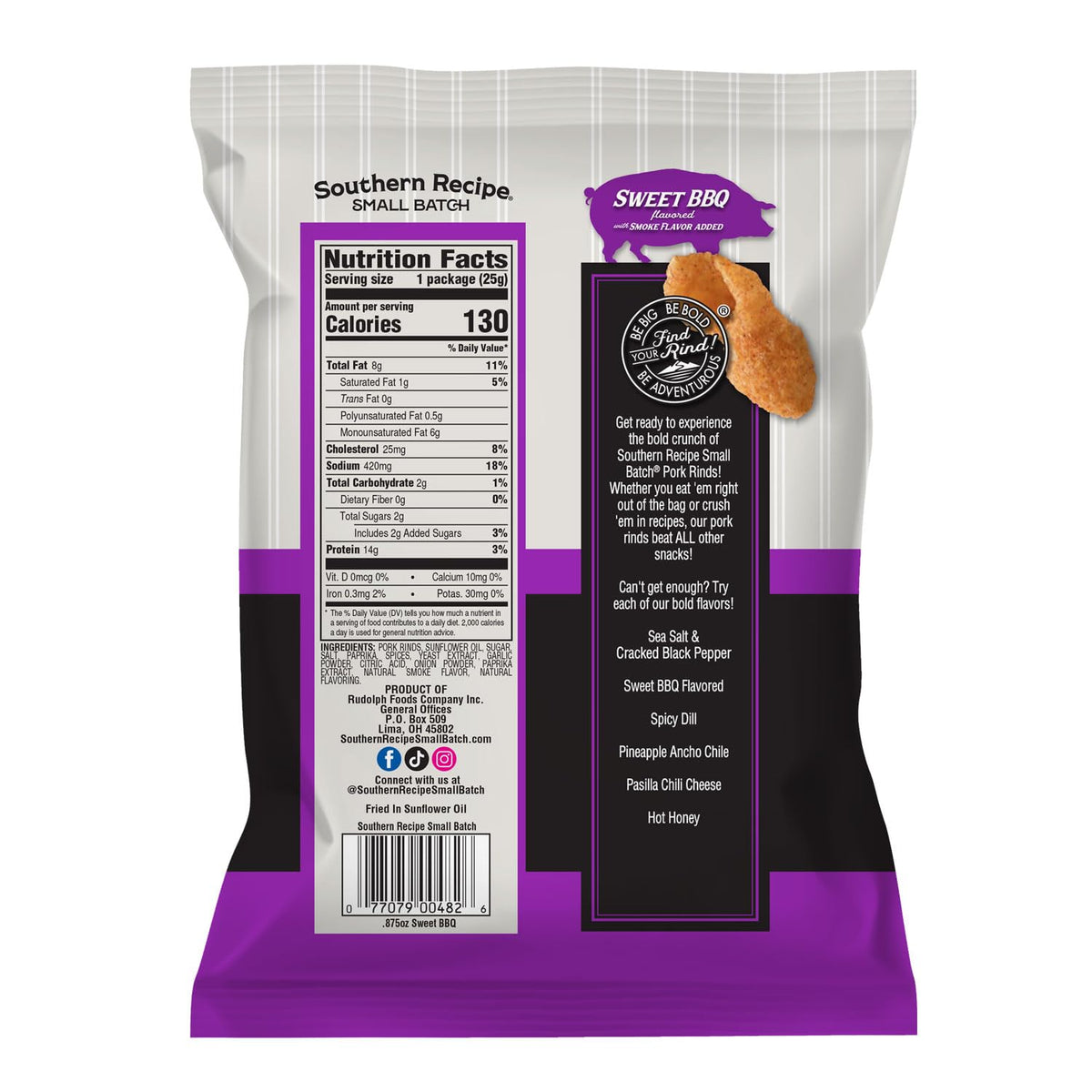 Southern Recipe Pork Rinds Party plate idea with assorted flavors