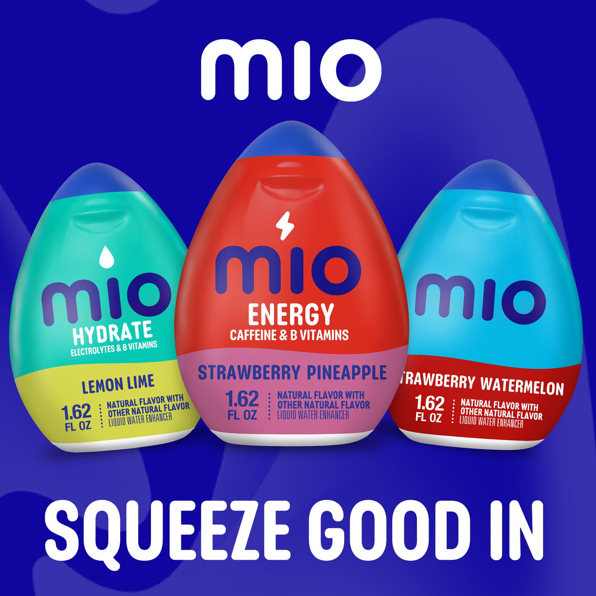 Southwind MiO Energy ingredients label highlights caffeine and B vitamins.