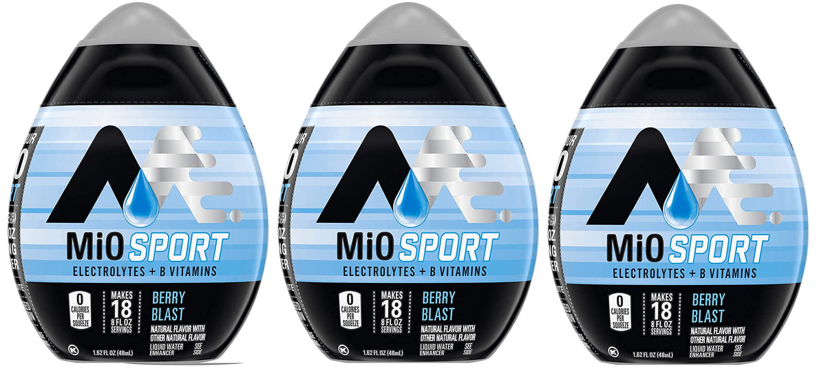 Southwind Mio Sport Berry Blast bottle for on-the-go hydration with electrolytes.