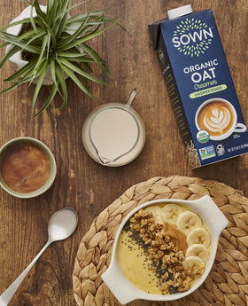 Dairy-free label confirms plant-based, gluten-free, non-GMO option