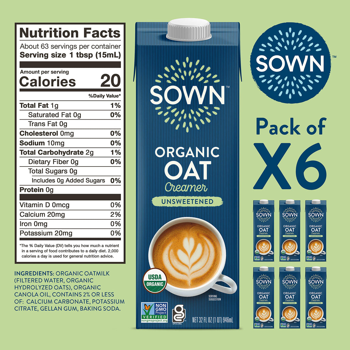 Rolled oats texture feature emphasizes creamy mouthfeel