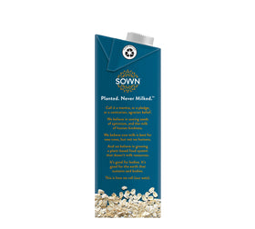 Vegan and allergen friendly icons on SOWN Creamer packaging