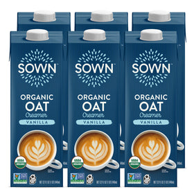 SOWN Vanilla Organic Oat Creamer bottle delivers smooth, dairy-free richness for your coffee