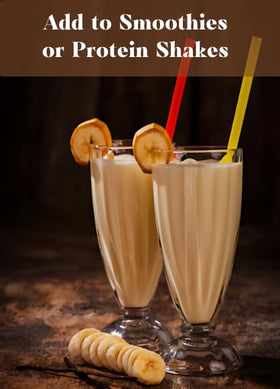 Sownandgrown flaxseed powder sprinkled on yogurt as a nutritious topping.