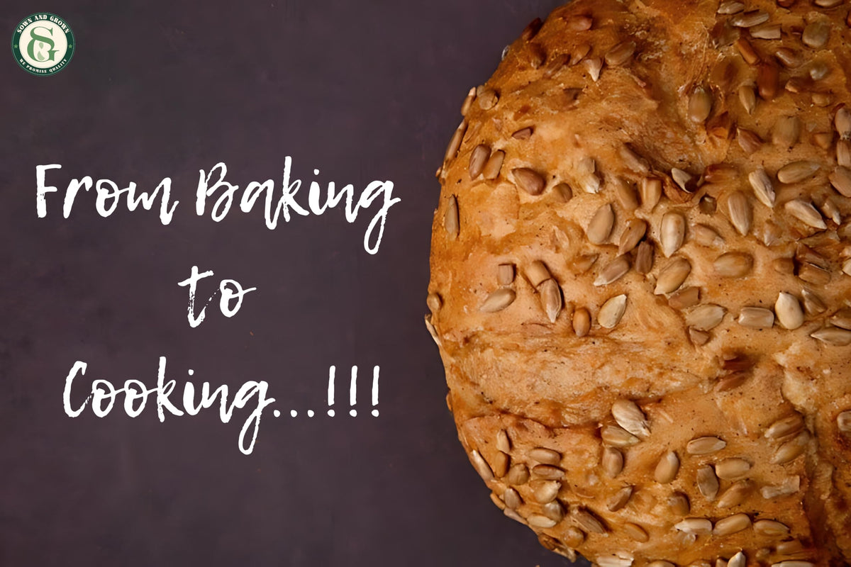 Sown and Grown ground flaxseed for baking adds fiber and nutrition to recipes