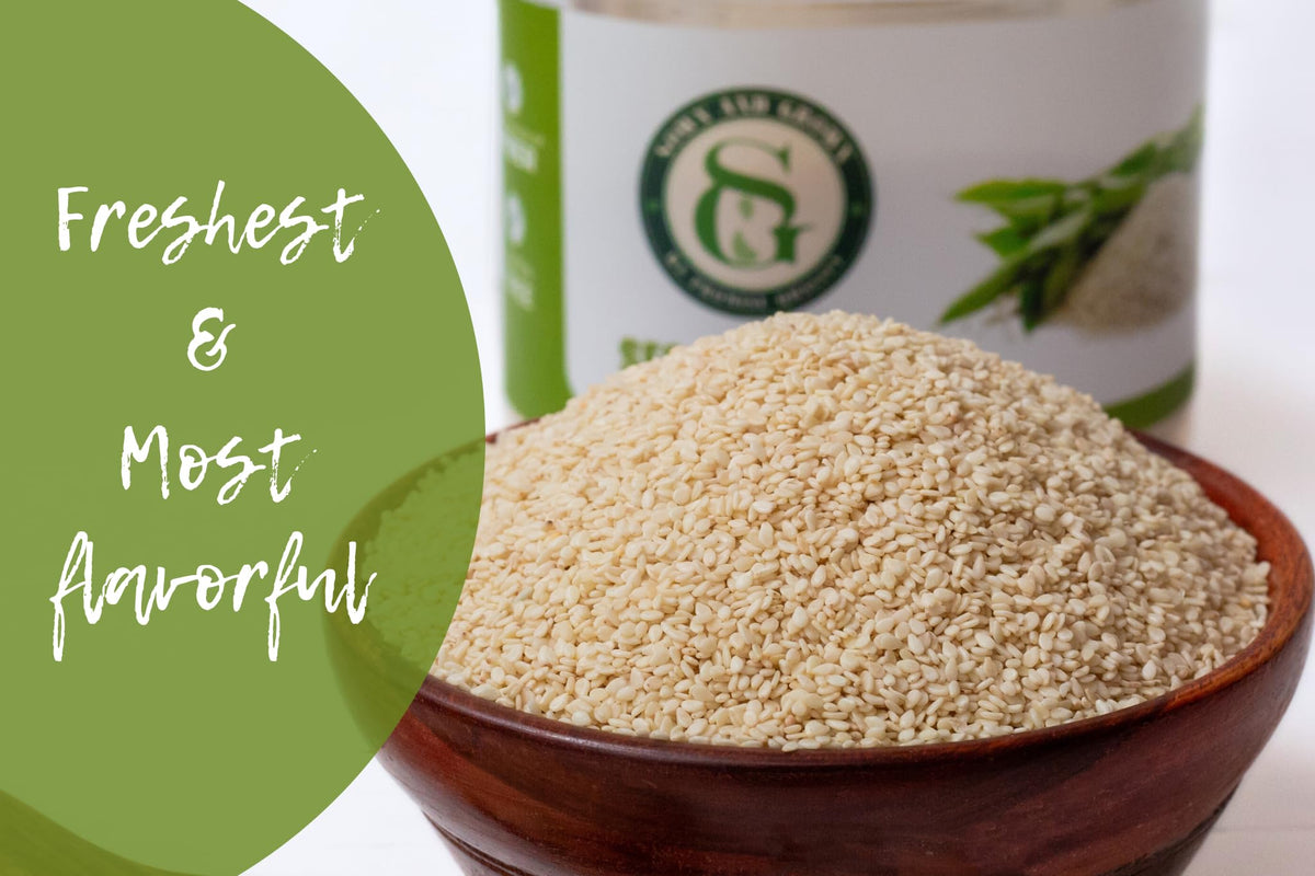 Sown and Grown sesame seeds in baking scenes for crust and aroma.