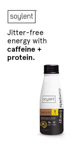 Soylent 39 essential nutrients graphic highlighting daily wellness support.
