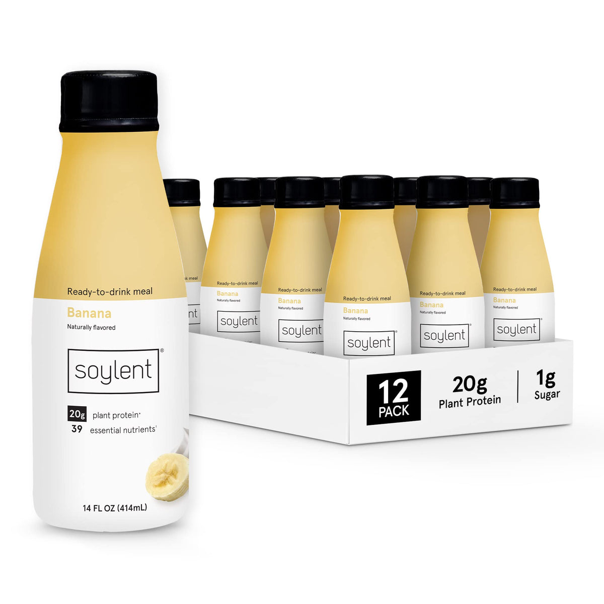 Soylent Banana ready-to-drink bottle for quick on-the-go meals