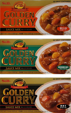 Soyum S&B Golden Curry 3-pack front view for quick weeknight dinners.