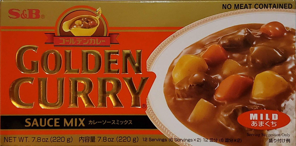 Soyum S&B Golden Curry mild pack label highlights approachable flavor for gentle curries.