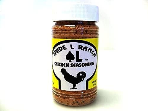 Spade L Ranch Barbecue Chicken Seasoning on grill, savory flavor for barbecue nights.