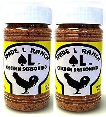 Spade L Ranch chicken seasoning ready dish shows baked chicken flavor.