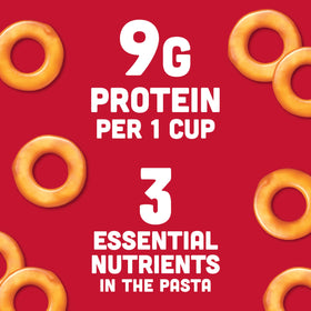 SpaghettiOs Meatballs kids lunch emphasizes quick protein boost in a kid-approved format.