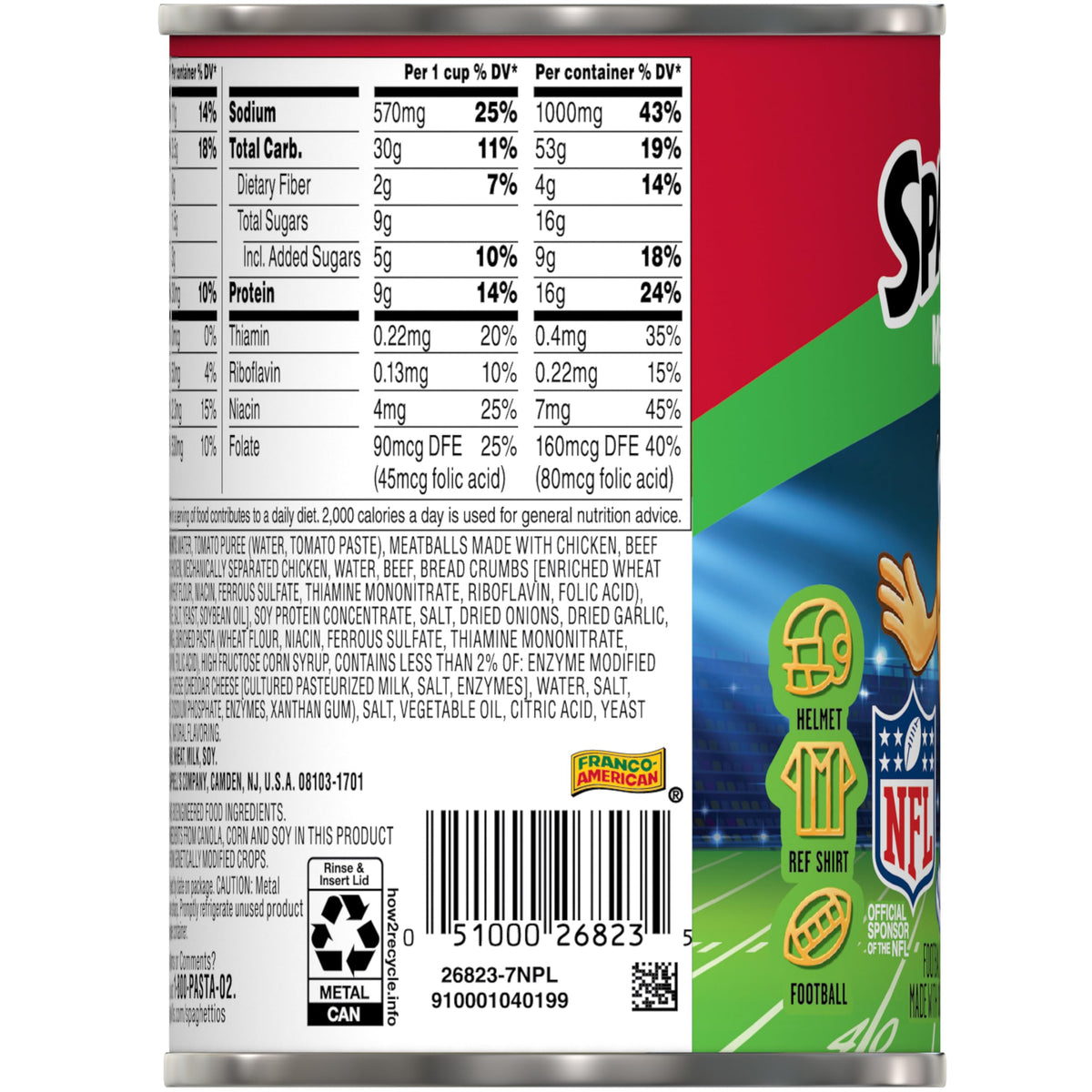 SpaghettiOs as a kid-friendly lunch option with protein