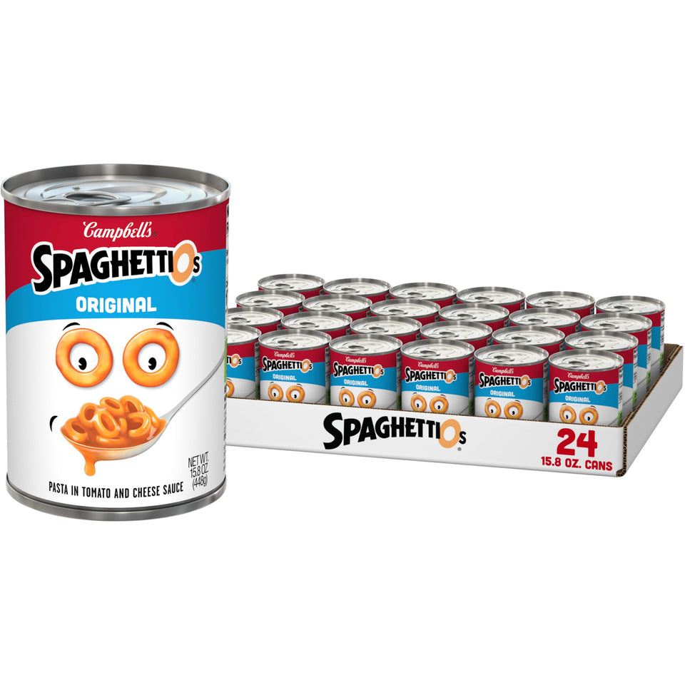SpaghettiOs Original Canned Pasta pack of 24 cans for easy meals